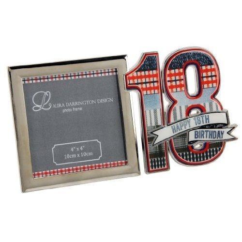 Laura Darrington Denim Collection 18th Birthday Silverplated Frame (LD14418)