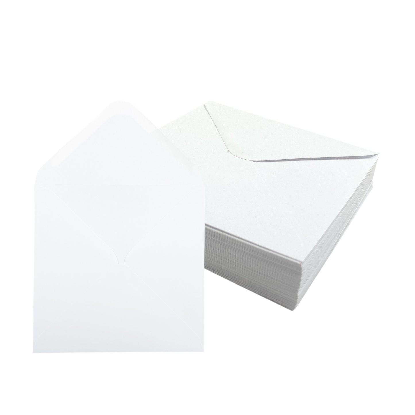 Pack of 50 White 100gsm 164x164mm Gummed Envelopes