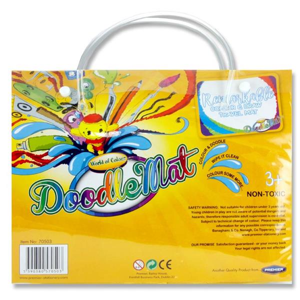 Remarkable Travel Doodle Mat with Markers by World of Colour