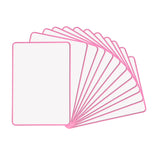 A4 Double Sided Magnetic Erasable MDF Plain Whiteboard With Pink Border