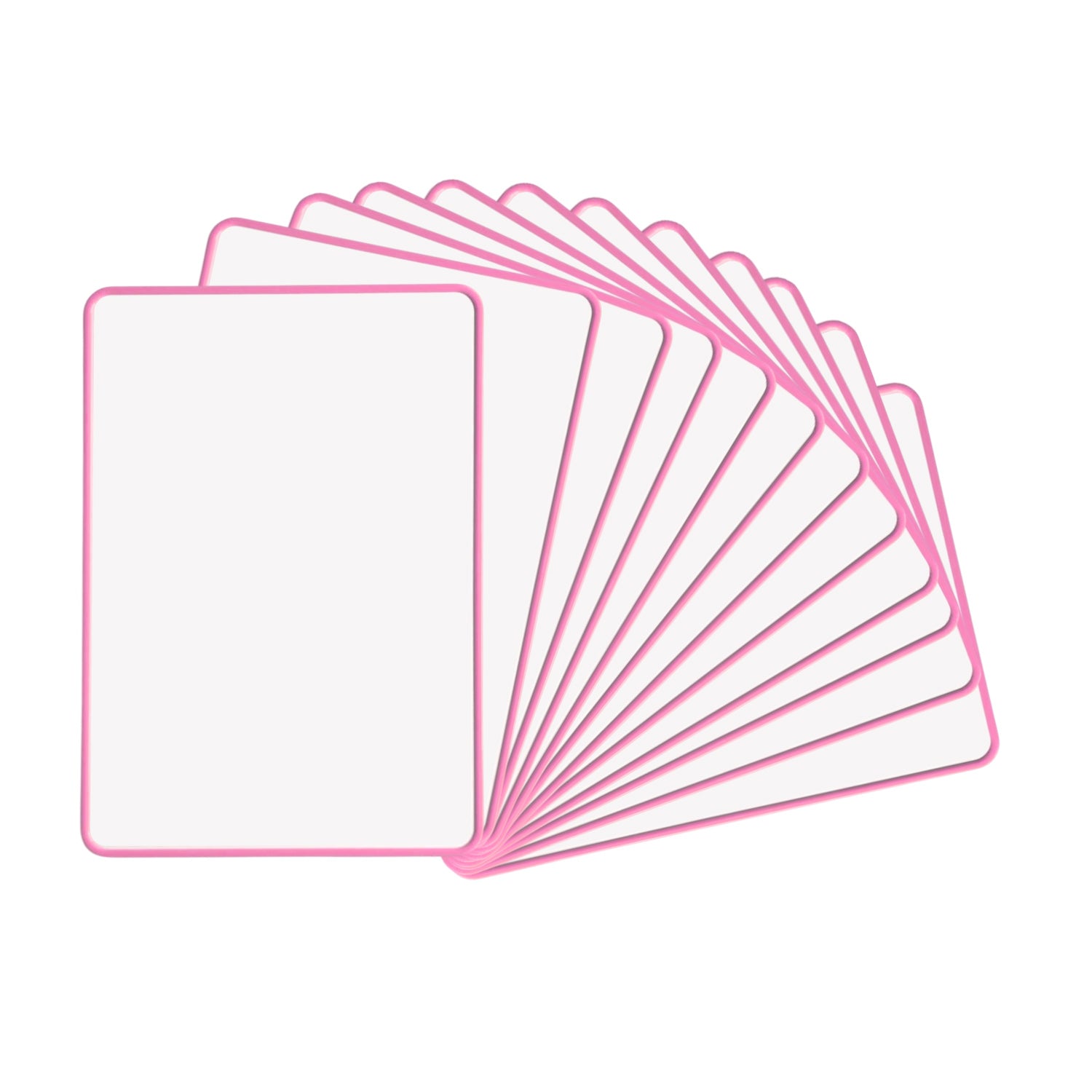 A4 Double Sided Magnetic Erasable MDF Plain Whiteboard With Pink Border