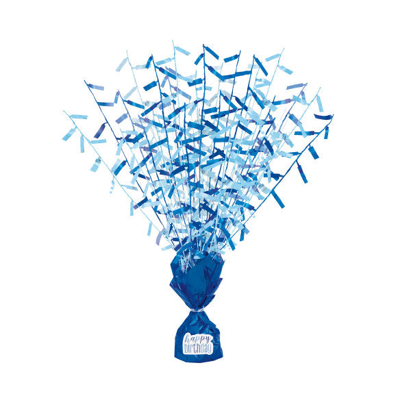 Birthday Glitz Blue Balloon Weight Centerpiece {DC}