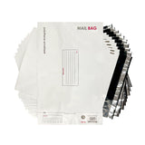 Pack of 10 Large Polythene Mailing Bags 32x44cm – Secure Peel & Seal Envelopes