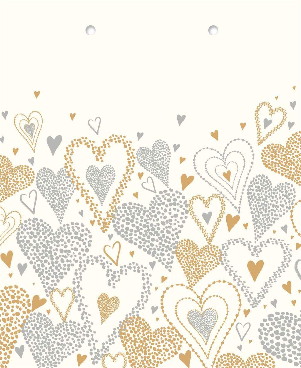 Small Foil Heart Gift Bag 225mm x 190mm With Tag Dressings