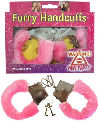 Hen Night Pink Furry Handcuffs