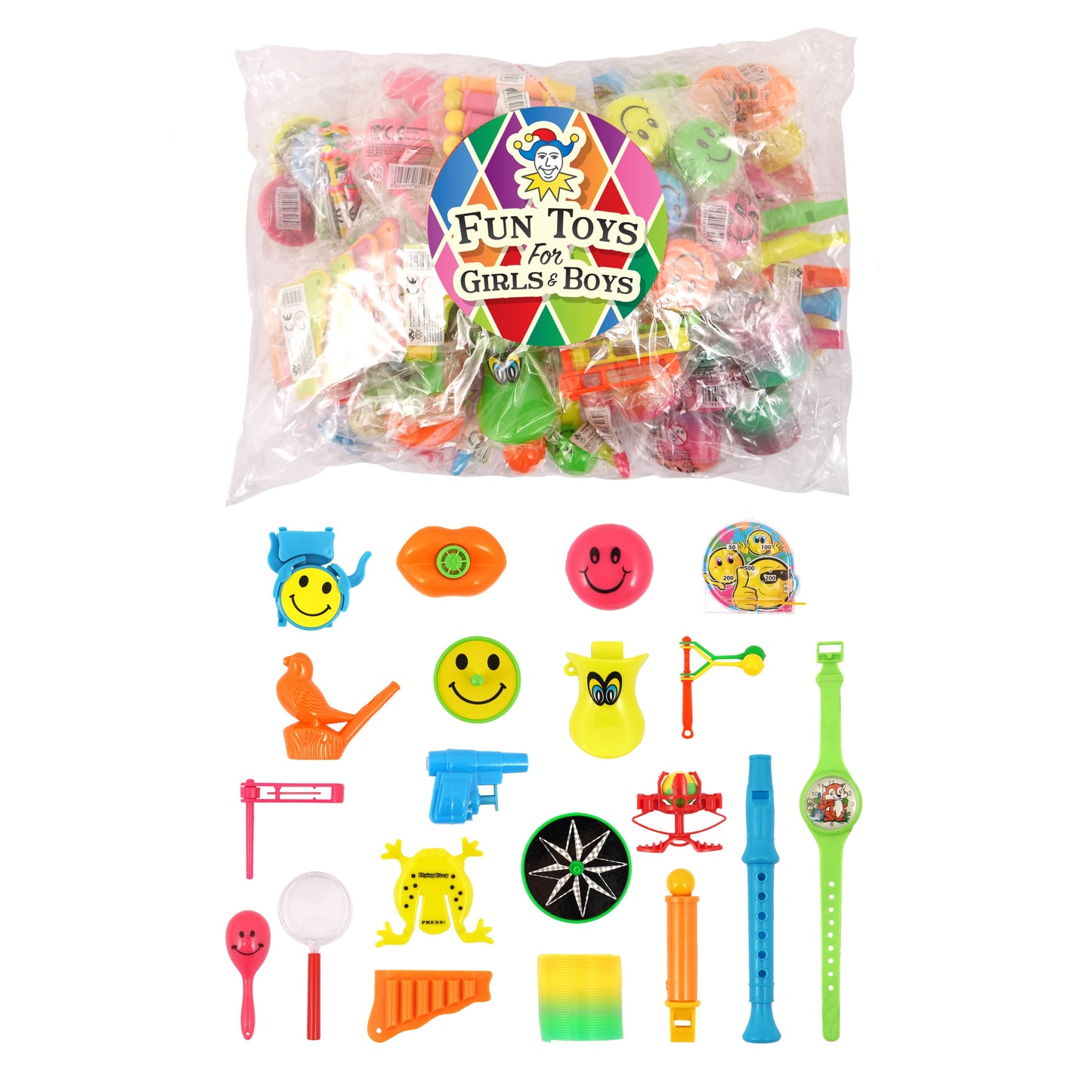 100 Piece Assorted Toy Bags {DC}