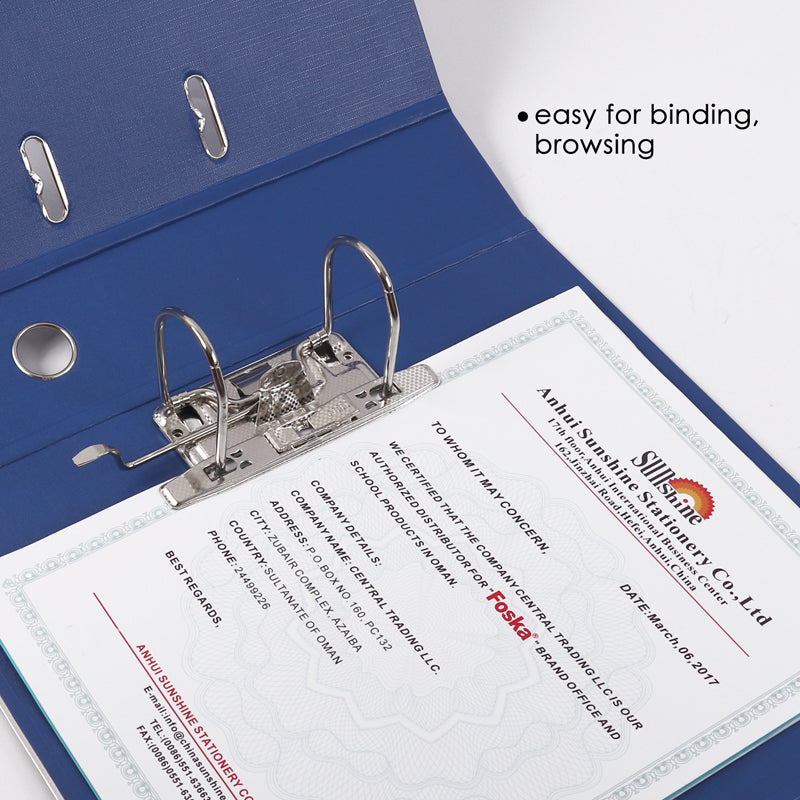A4 Blue Lever Arch File