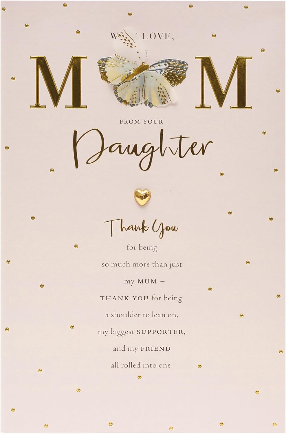 Pink Design Mum from Daughter Handmade Mother's Day Card {DC}