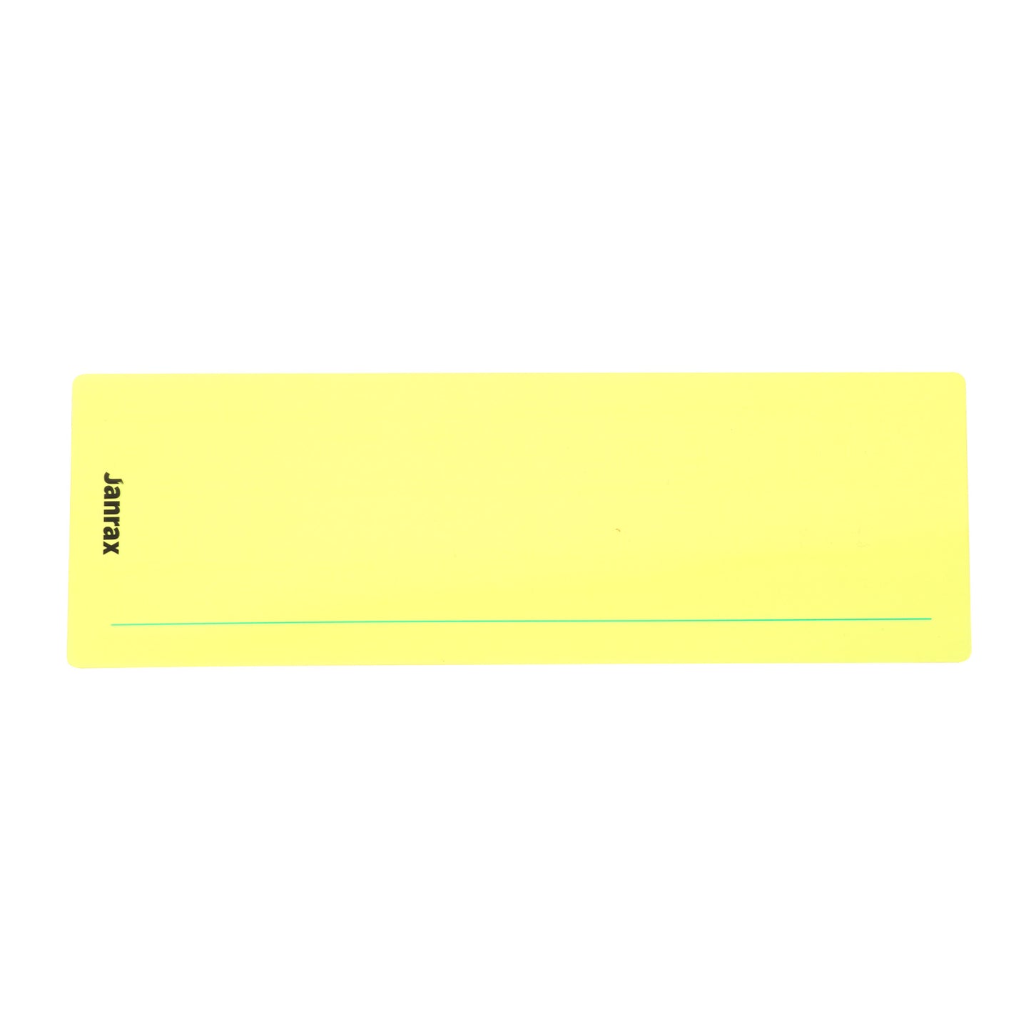 Pack of 8 Yellow 210x80mm Dyslexia Overlay Reading Strips – PET Material, Rounded Corners