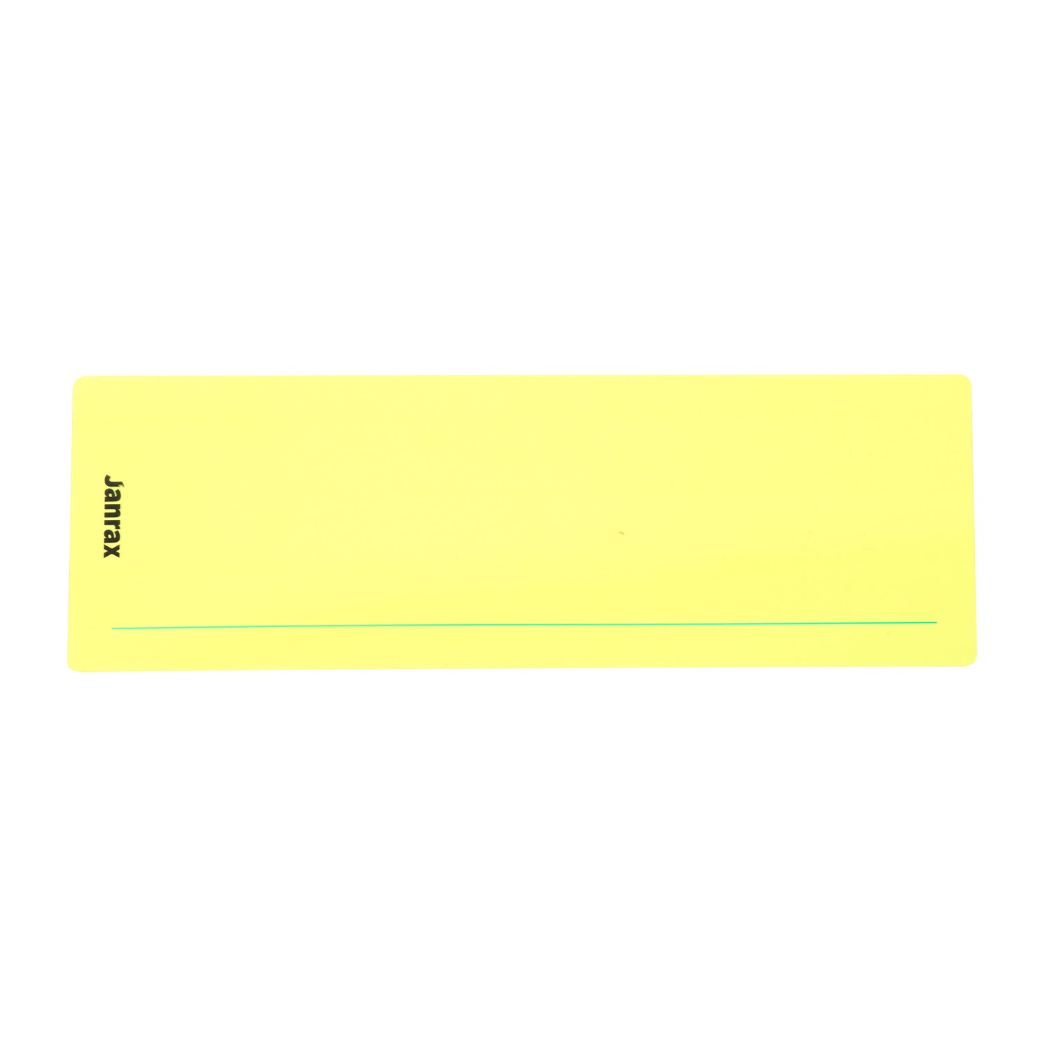 Pack of 8 Yellow 210x80mm Dyslexia Overlay Reading Strips – PET Material, Rounded Corners
