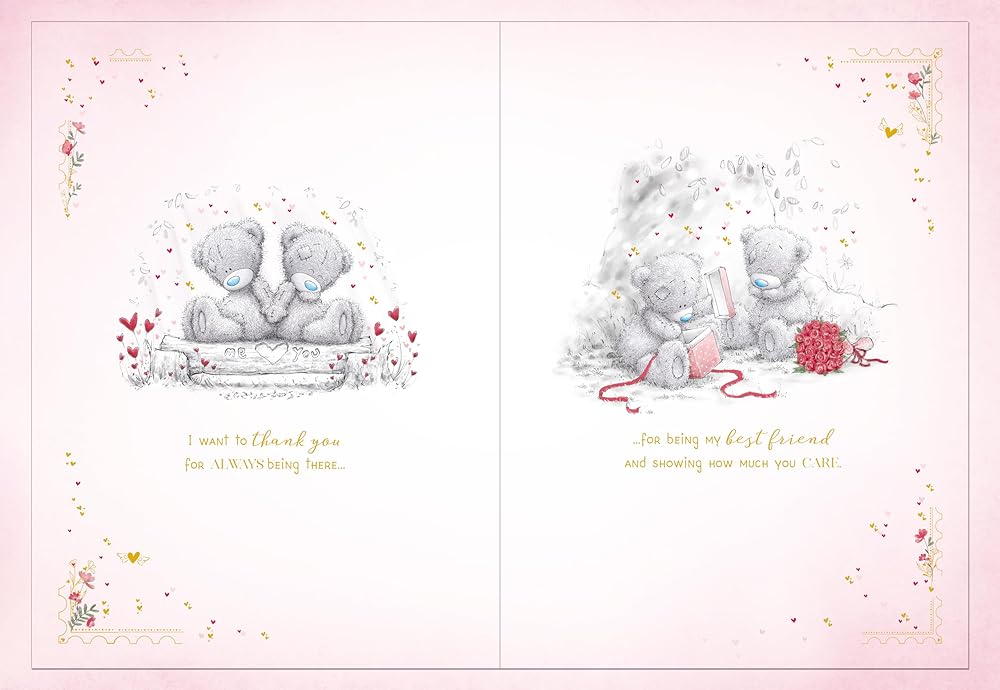Bears Sat On Blanket One I Love Luxury Boxed Large Handmade Valentine's Day Card