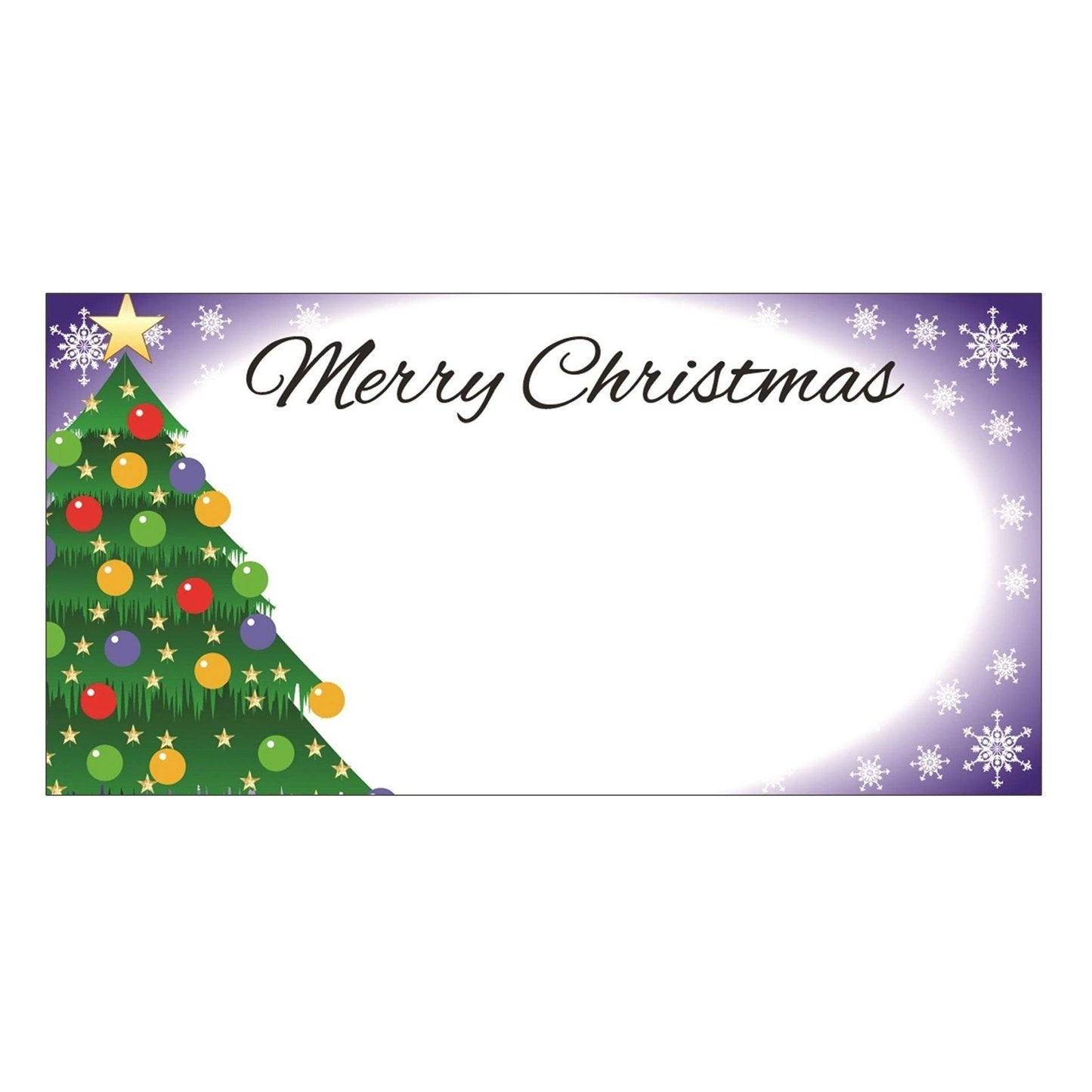 Pack of 50 Purple Christmas Table Place Cards Name Number Settings {DC}