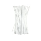 Pack of 50 White Coloured Pipe Cleaners 30cm x 6mm Craft Chenille Stems