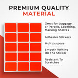 Pack of 60 Blue 19x25mm Rectangular Labels - Adhesive Stickers