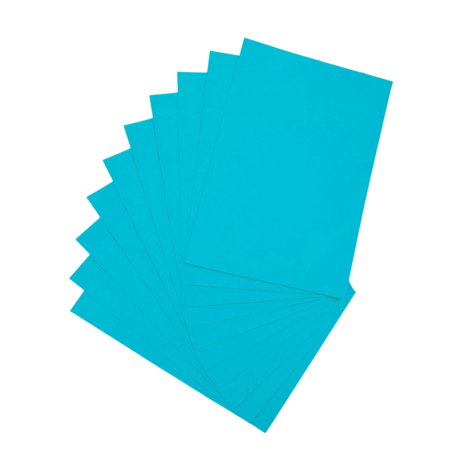 Pack of 10 A5 Turquoise Coloured EVA Foam Sheets