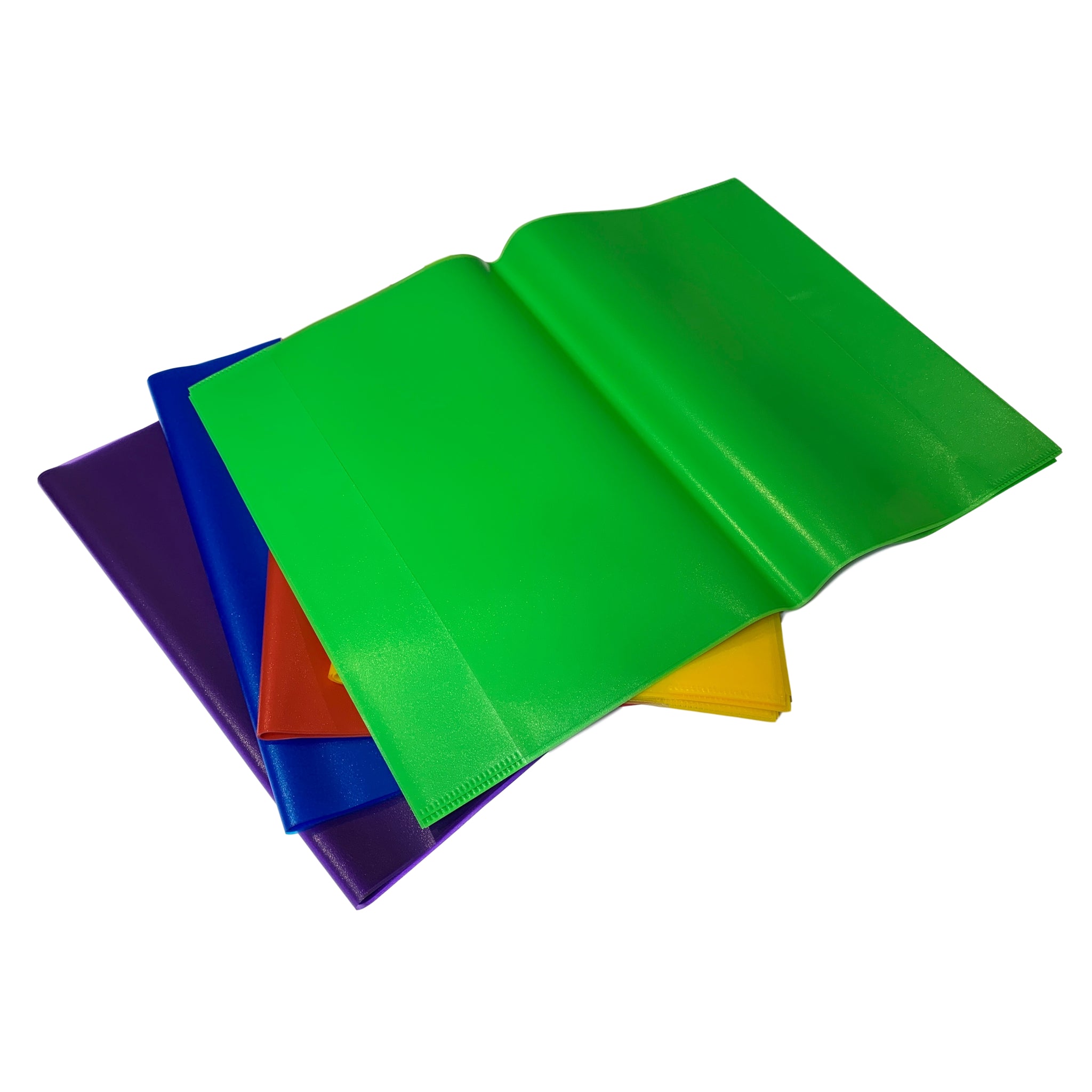 Pack of 10 A4 Frosted Green Exercise Book Covers