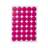 Pack of 420 Pink Smile Faces 24mm Self-Adhesive Labels