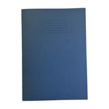 Janrax A4+ Dark Blue 48 Page Feint Ruled and Margin Exercise Book WF Paper with 225gsm Manilla Cover 240x340mm Workbook