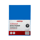 Pack of 10 A5 Dark Blue Coloured EVA Foam Sheets