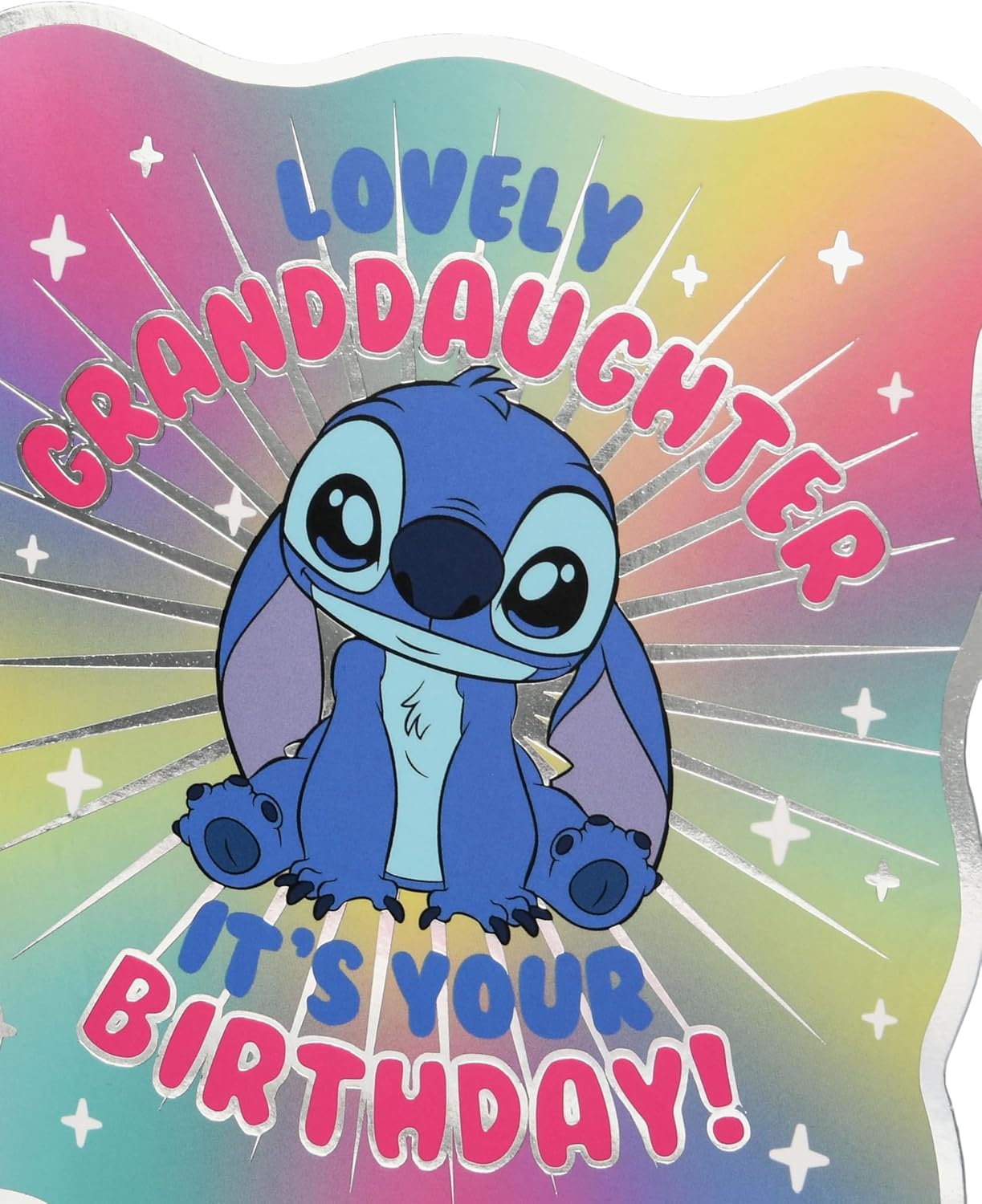 Disney Stitch Granddaughter Birthday Card 