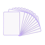 A4 Double Sided Magnetic Erasable MDF Plain Whiteboard With Purple Border