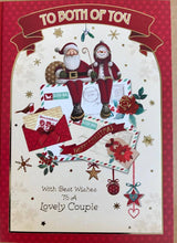 TO BOTH OF YOU - Nice Verse Cute Christmas Couple Xmas Greeting card 