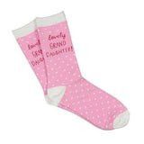Bebunni Lovely Granddaughter Socks, Christmas, Birthdays, Any Occasion Gift