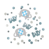 Blue Floral Elephant Confetti 5oz