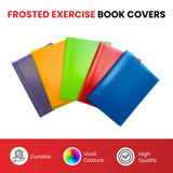 Pack of 10 A4 Frosted Red Exercise Book Covers