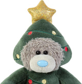 Me to You Tatty Teddy Dressed As Christmas Tree 13cm-High Bear On Gift Plinth Official Collection