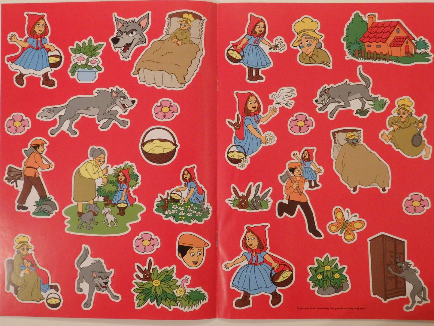 Classic Tales Little Red Riding Hood Sticker and Colouring Book