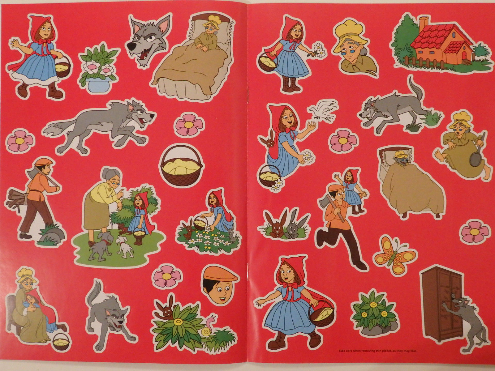 Classic Tales Little Red Riding Hood Sticker and Colouring Book