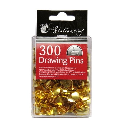 Metal Drawing Pins - Box of 300 {DC}