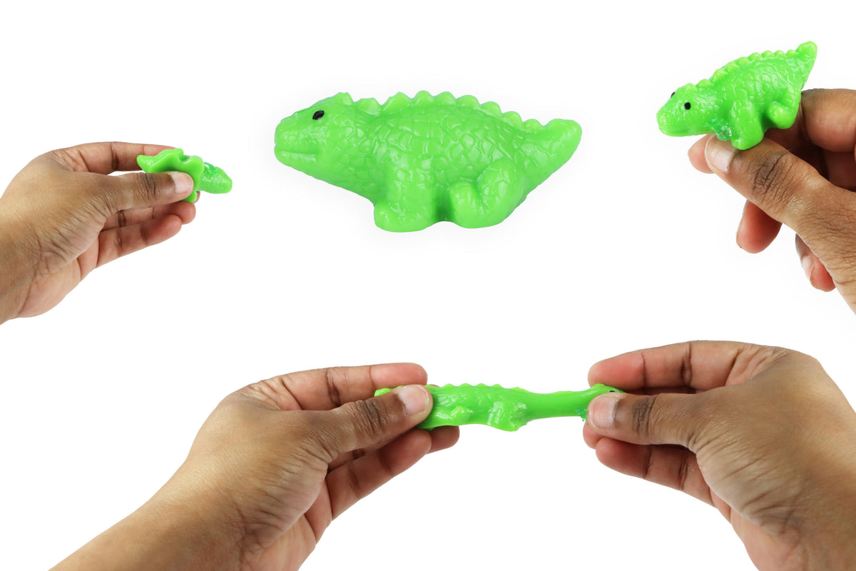 Single Dinosaur Egg with Squishy Baby Dinosaur in Slime