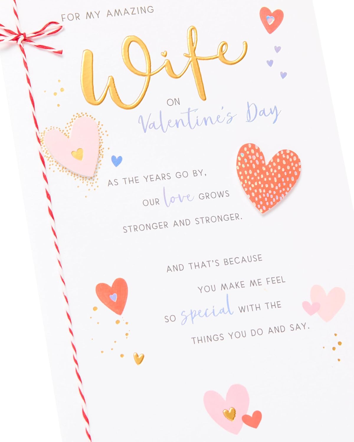 Sentimental Design Wife Valentine's Day Card