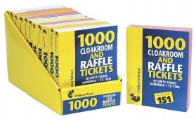 1000 Raffle & Cloakroom Tickets
