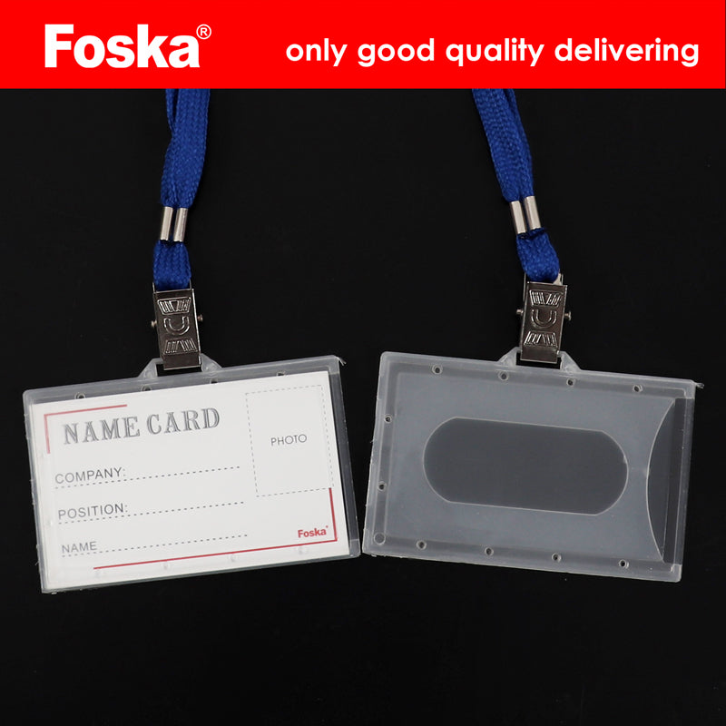 50 Sets of 92x59mm Name Badges with Yellow Lanyards