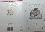 Cute Girl on Your 1st Christmas Nativity Christmas Card 