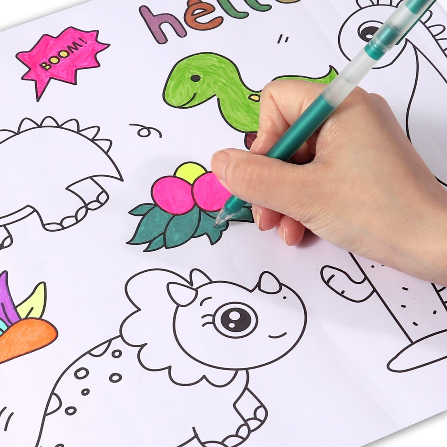 Cute Animals Cartoon DIY Long Painting Paper Roll for Kids 30×300cm