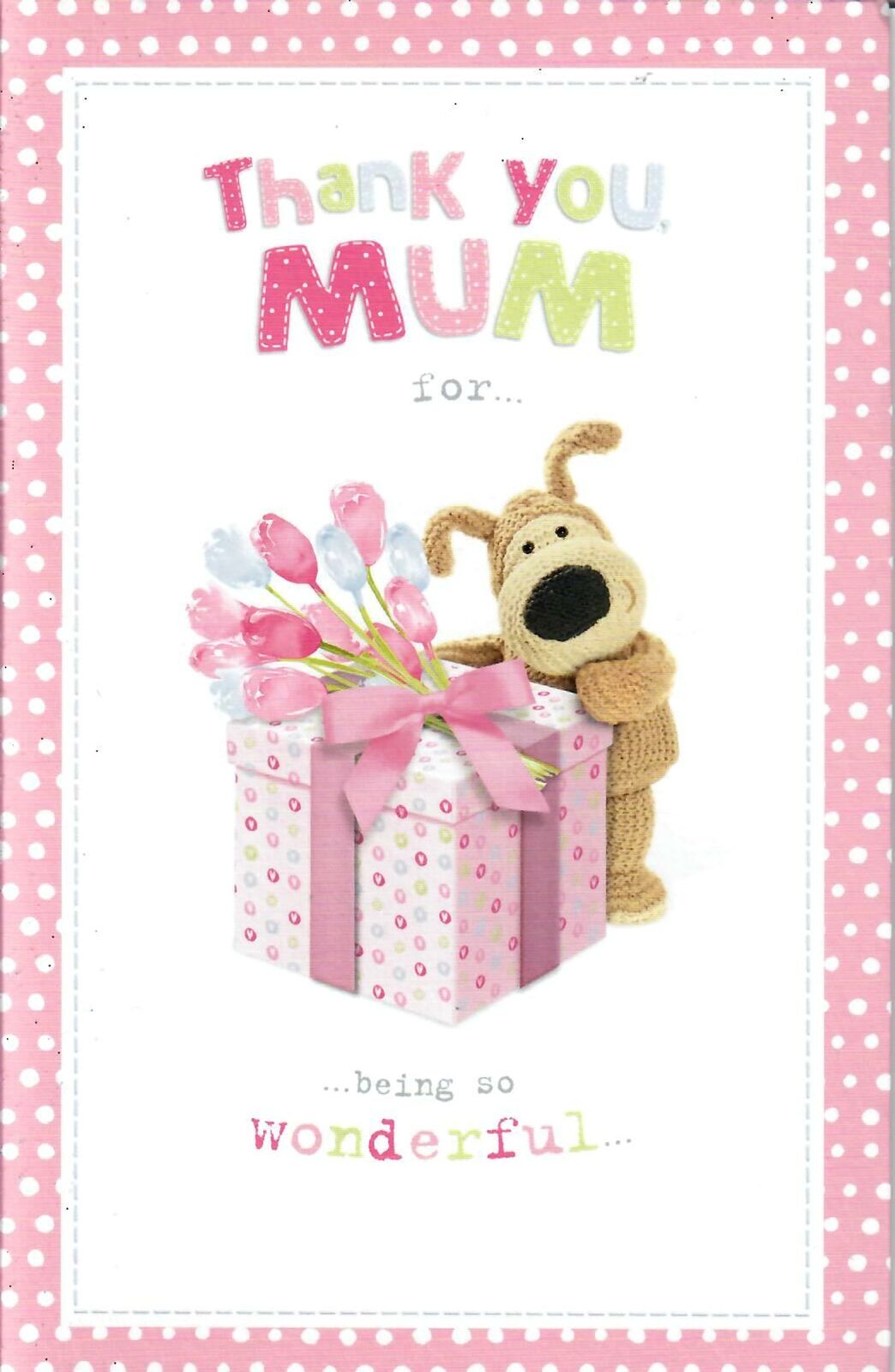 Boofle Thank You Mum Interactive Mother's Day Card 