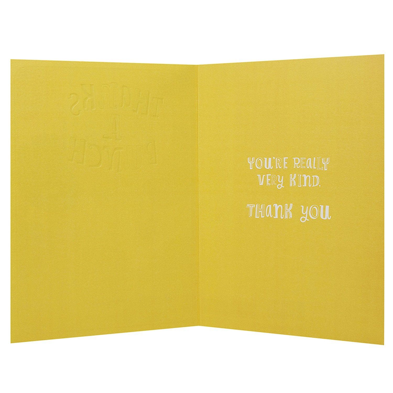Hallmark Thank You Card 'You're Very Kind' - Medium 