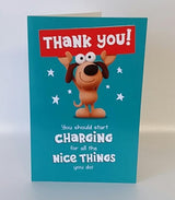 Thank You Humour Nice Things Greeting Card