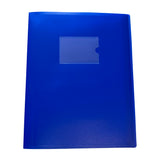 A4 Blue Flexible Cover 10 Pocket Display Book