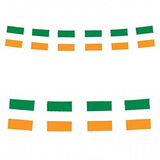 Ireland Flags Bunting 12ft with 11 Eire with Pvc Pennants