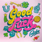 Neon Colour Design 'Icons' Contemporary Good Luck Card