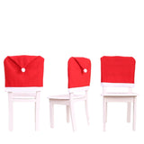 Christmas Santa Hat Chair Cover Decoration 62×48 cm