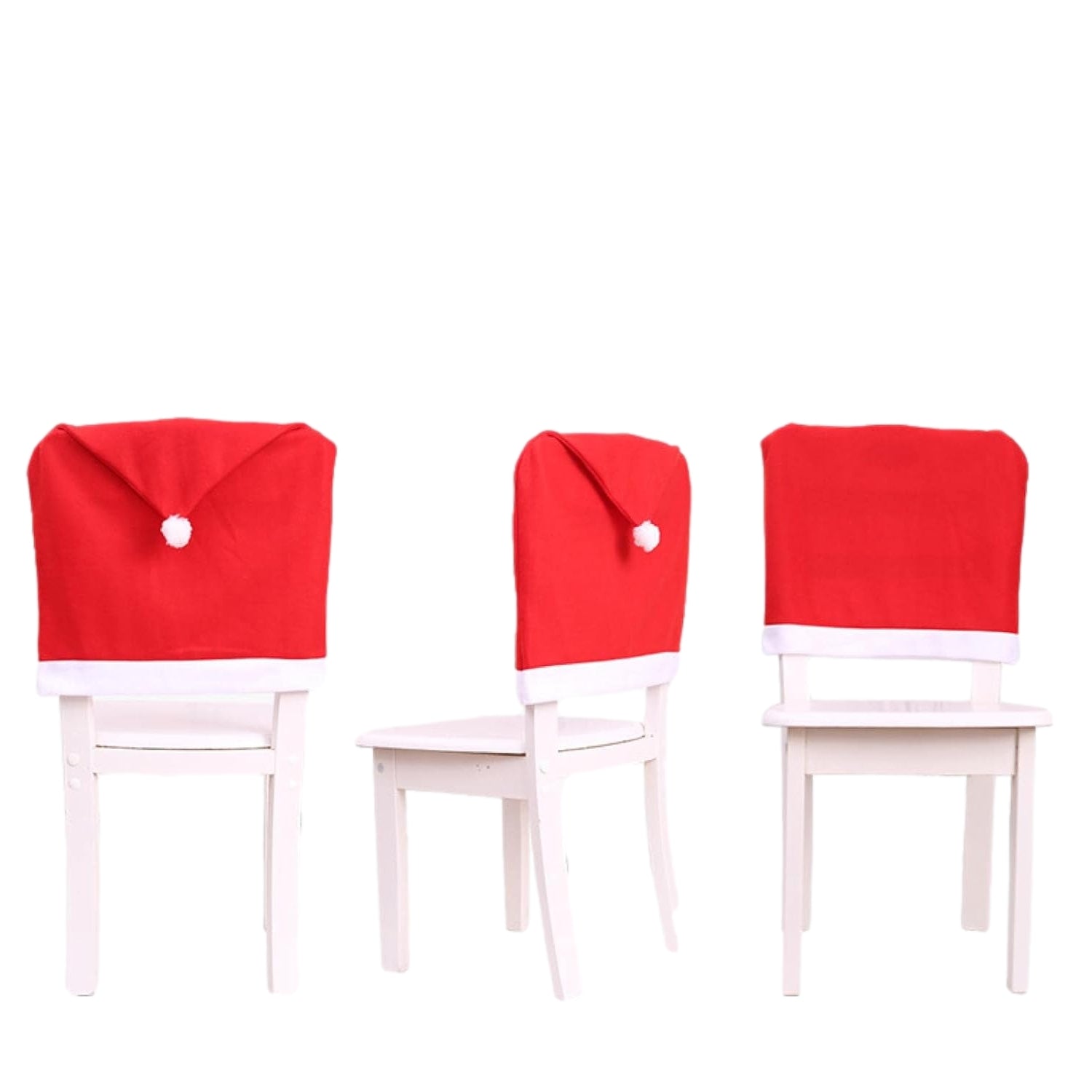Christmas Santa Hat Chair Cover Decoration 62×48 cm