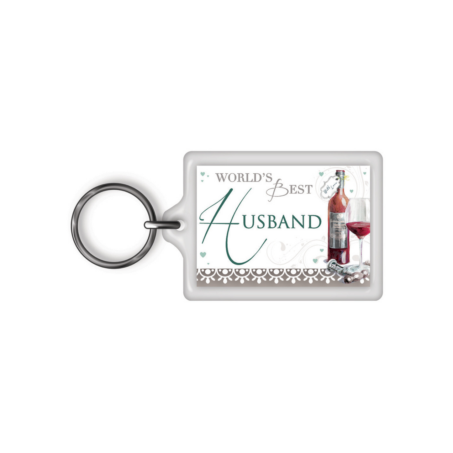 World's Best Husband Celebrity Style Keyring