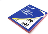 1 - 500 Raffle and Clockroom Tickets with Security Numbering {DC}