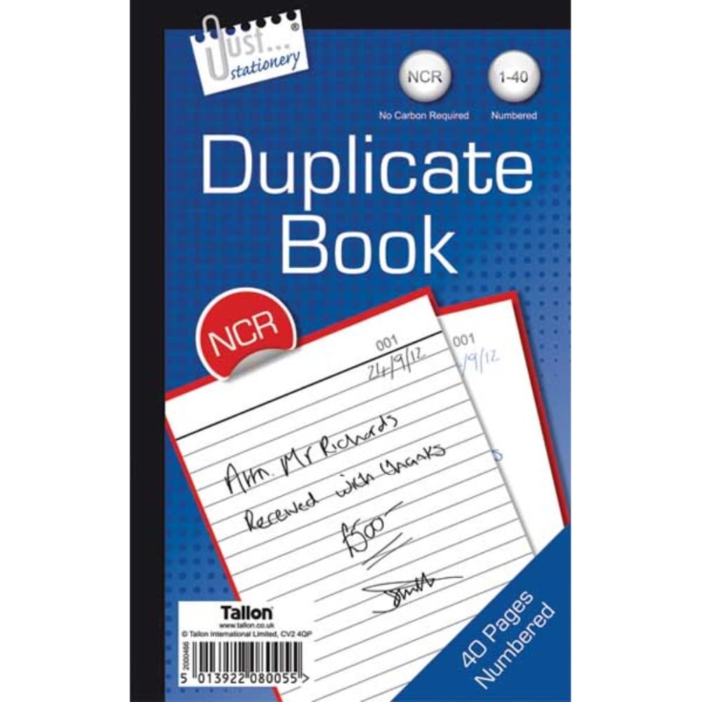 Duplicate No Carbon Required Book 8"x5"